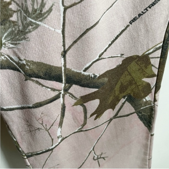 Realtree Sleep Pant pink camo micro fleece elastic waistband drawstrings - Picture 3 of 8